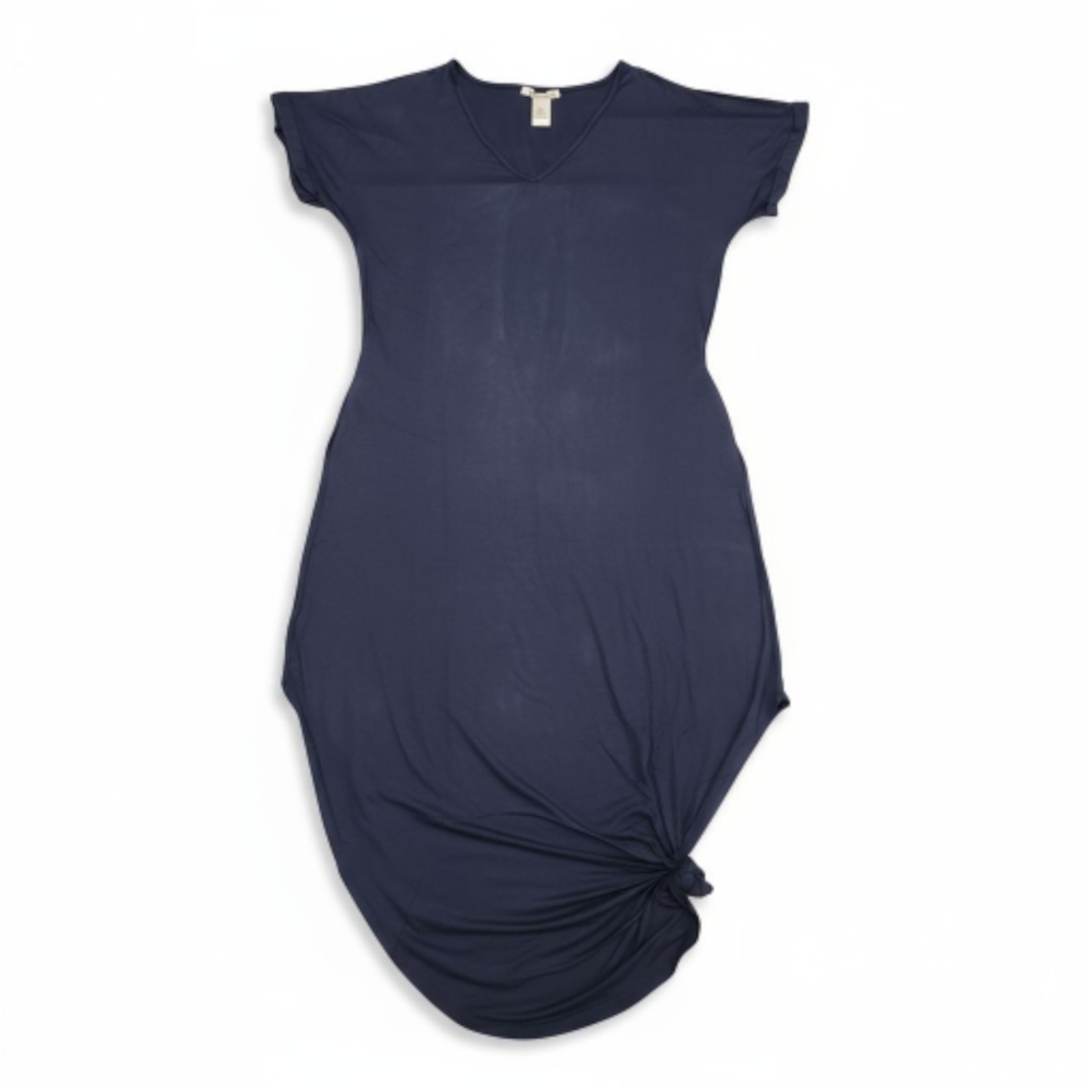 NWT Stilletto's Navy Blue Maxi Dress With Pockets, XL - Picture 3 of 9